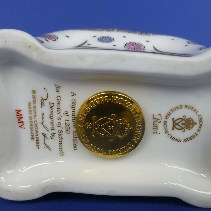 Royal Crown Derby Pre-Release Signature Paperweight - Indian Elephant - Ravi