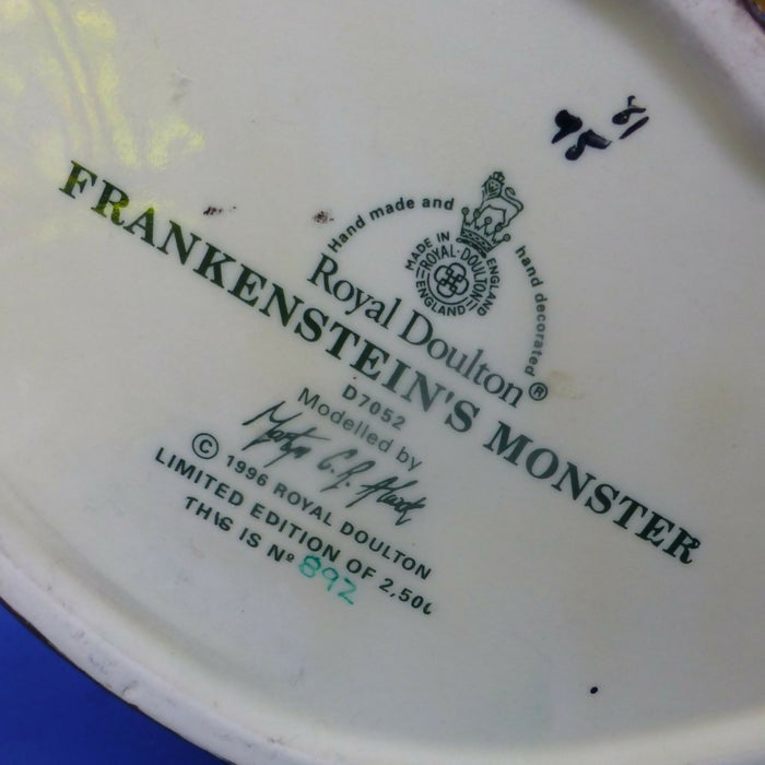 Royal Doulton Limited Edition Large Character Jug - Frankenstein's Monster D7052