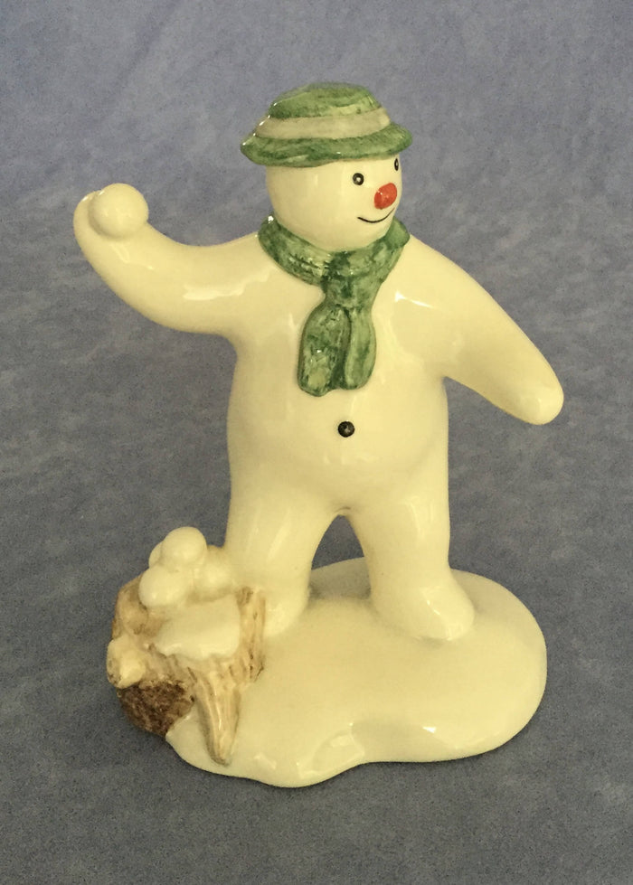 Royal Doulton Snowman figurine Royal Doulton Snowballing figurine DS22