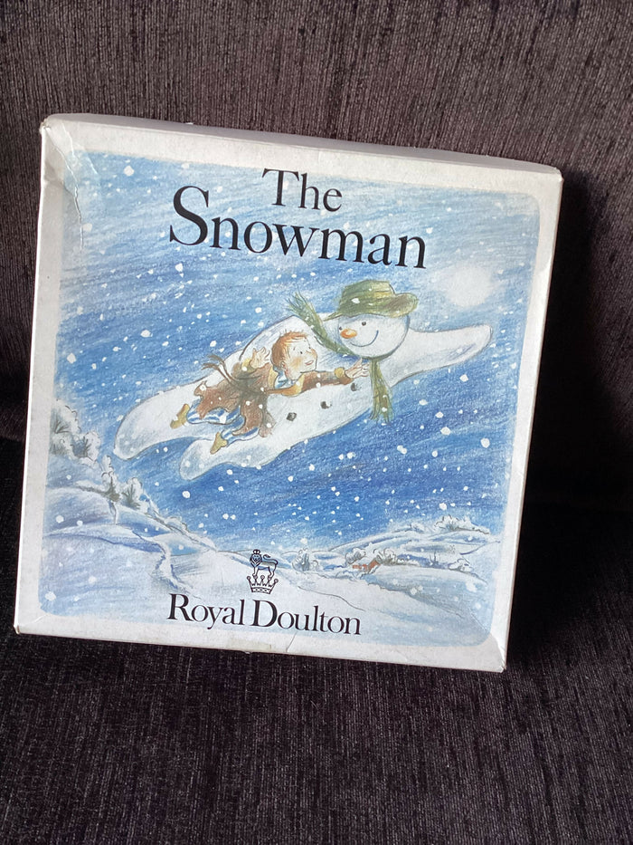 Royal Doulton Snowman Plate - Royal Doulton Motorbike Plate Boxed