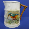 Royal Worcester Barrel Jug - Kingfisher Signed By William Powell