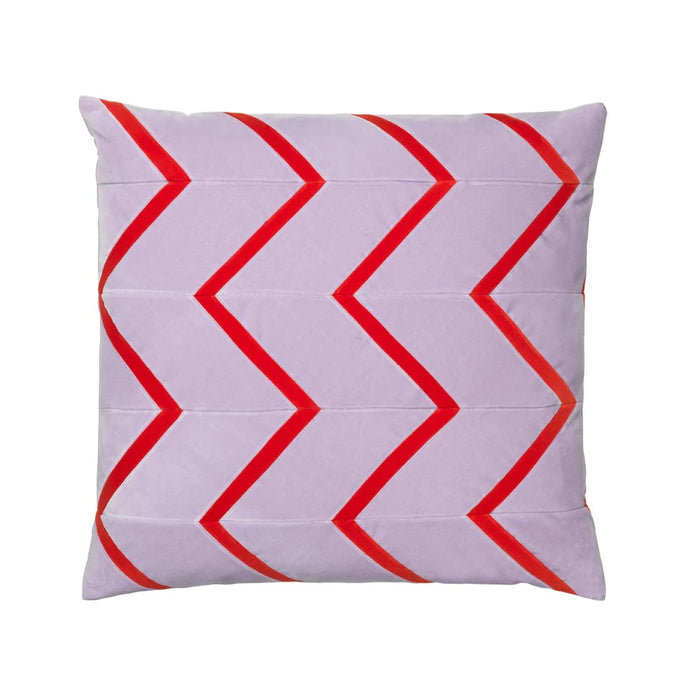 Sadie Pillow, Lavender/Tomato