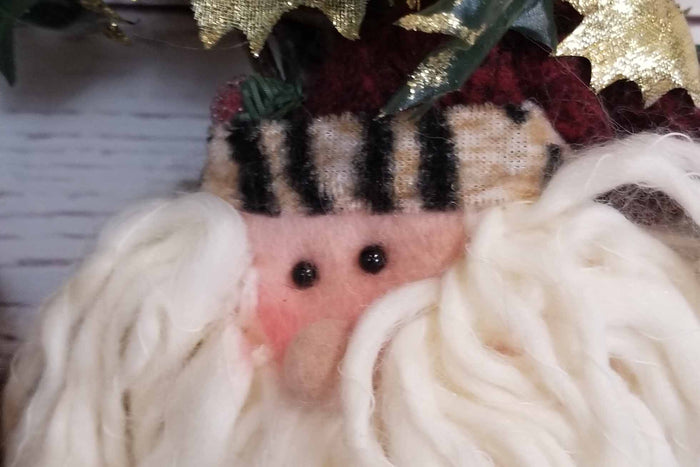 Santa Christmas Door Decor Wreath