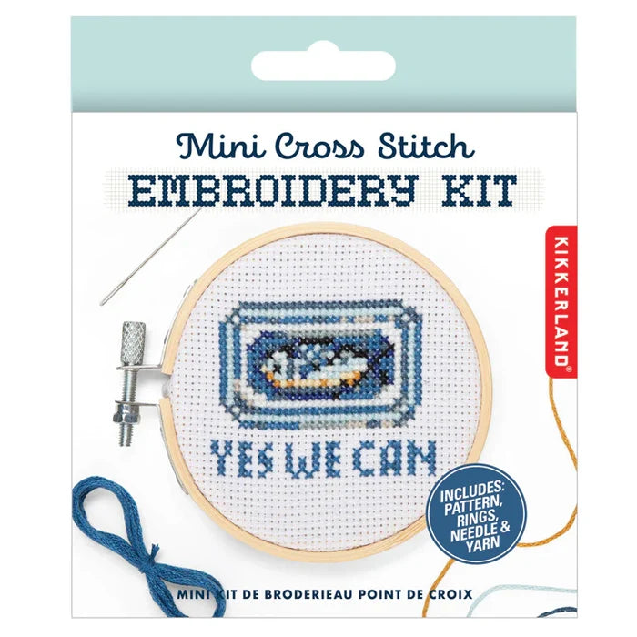 Sardine Mini Cross Stitch Embroidery
