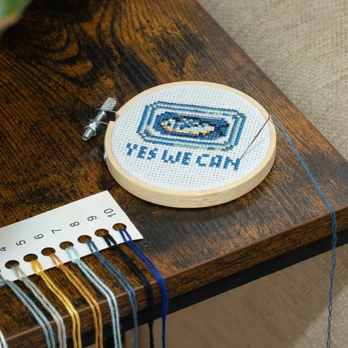 Sardine Mini Cross Stitch Embroidery