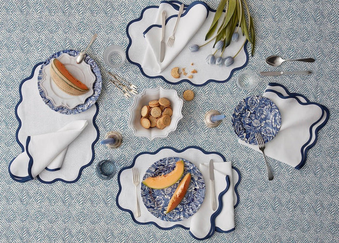 Scallop Edge Napkins by Matouk - Casual Couture Table Collection at Fig Linens and Home