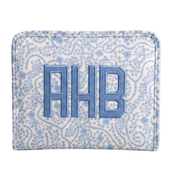 Shelby Blue Vanity Bag, Large