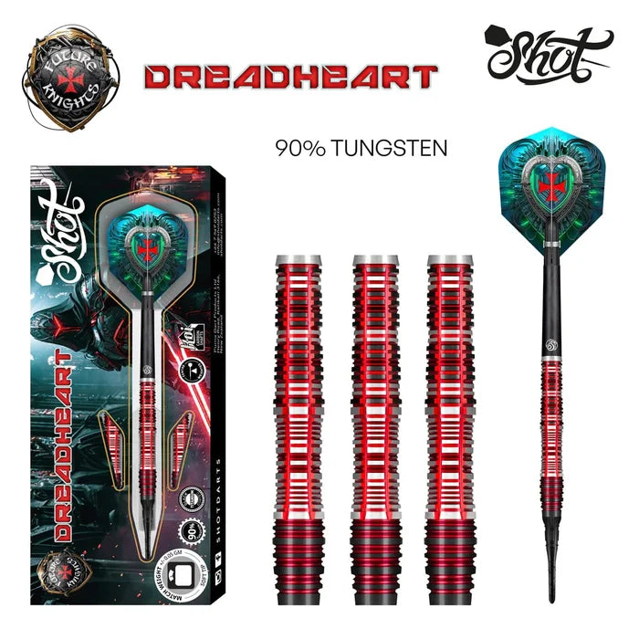 Shot Darts Future Knights Dreadheart Soft Tip Dart Set - 20g