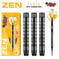 Shot Darts Zen Tanto Tungsten Soft Tip Dart Set - 18g