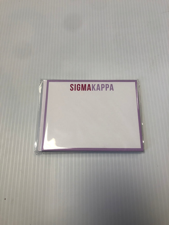 Sigma Kappa 10 count notecards/envelopes