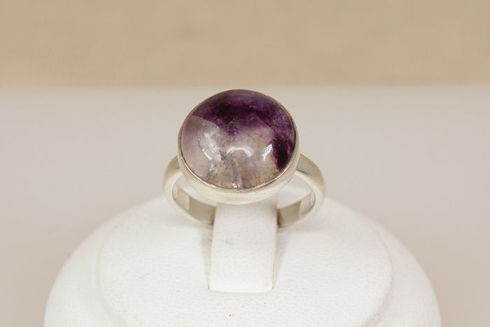 Silver & Blue John Ring