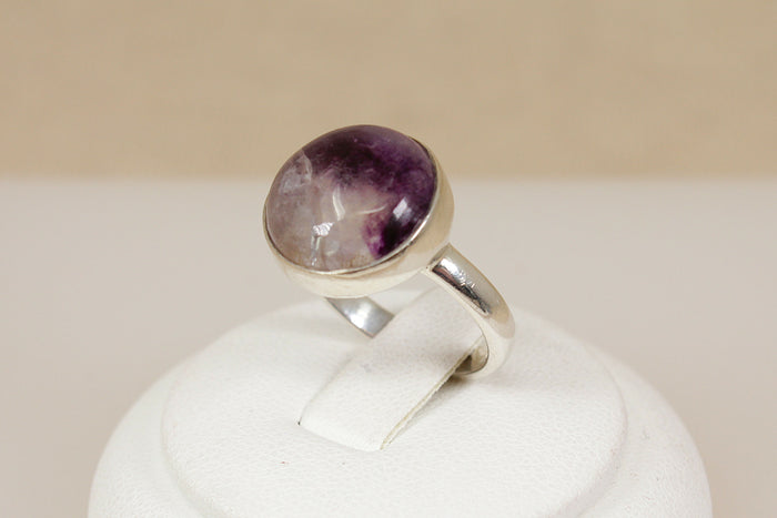 Silver & Blue John Ring