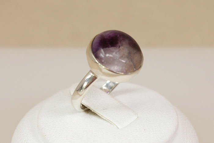 Silver & Blue John Ring
