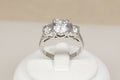 Silver & CZ Trilogy Ring