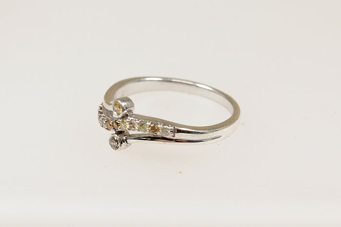 Silver & Diamond Set Cluster Ring