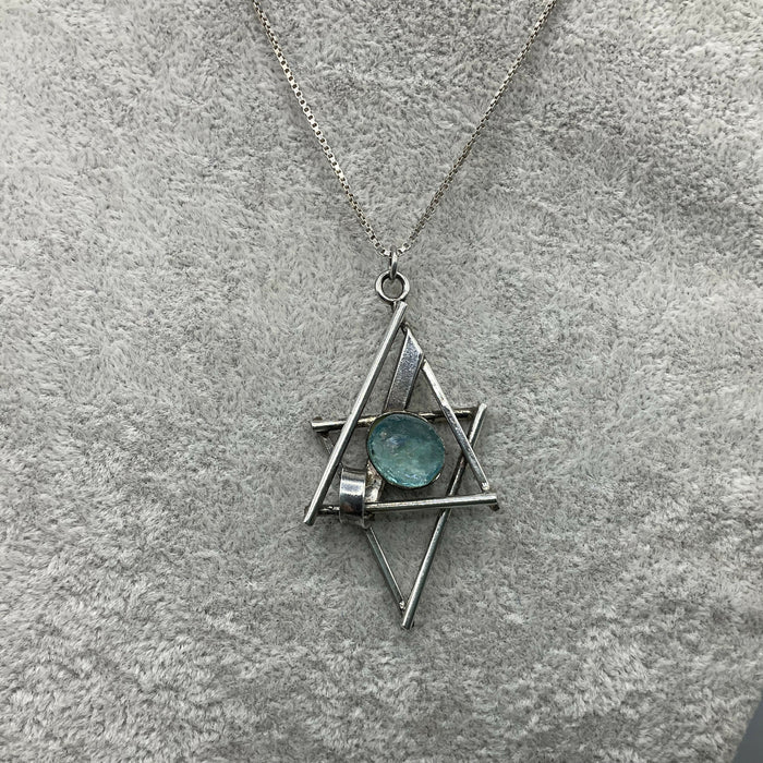 Silver Studio Glass Pendant