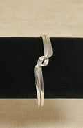 Silver Twist Tension Bangle