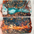Stabilized hybrid wood box elder burl block