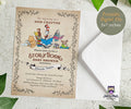 Storybook-Book Themed Baby Shower Invitation Card - Jolly Owl Designs