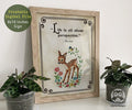 Storybook Book Themed Inspirational Quotes Sign from Classic Children's Book - Bambi - Jolly Owl Designs