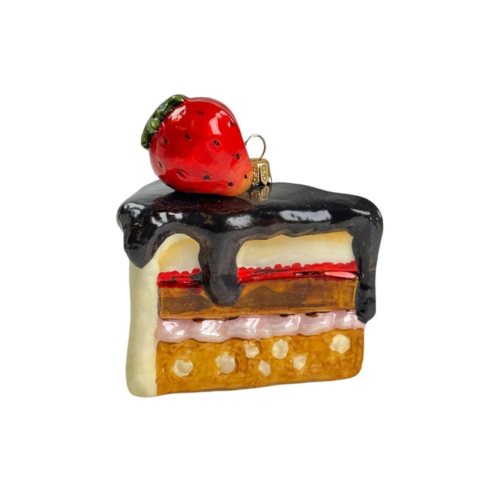 Strawberry Cake Slice Ornament