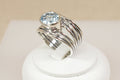 Stunning Handcrafted Silver & Blue Topaz Statement Ring