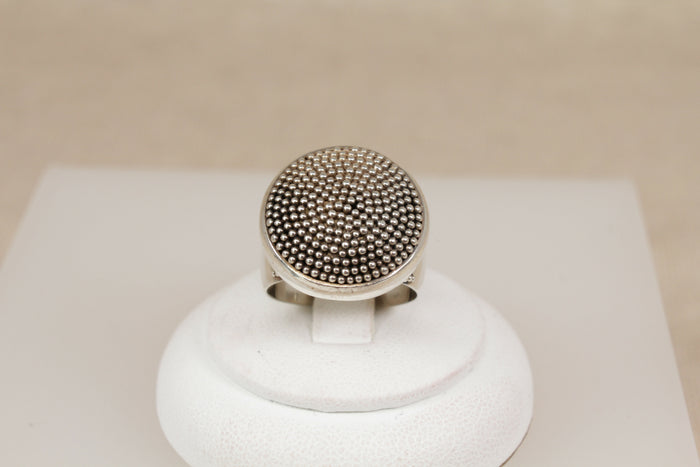 Stunning Handcrafted Sterling Silver Statement Ring by Suarti