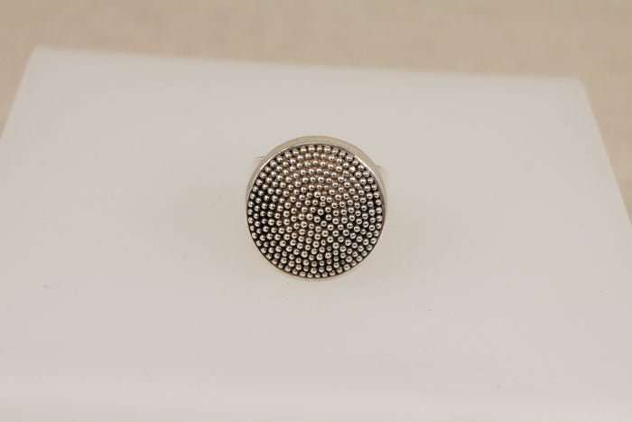 Stunning Handcrafted Sterling Silver Statement Ring by Suarti