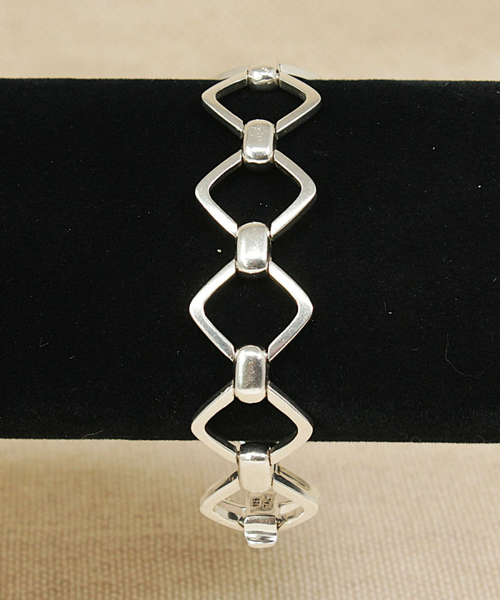 Stunning Old Florence Italian Sterling Silver Designer Bracelet – London Hallmarked