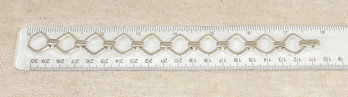Stunning Old Florence Italian Sterling Silver Designer Bracelet – London Hallmarked