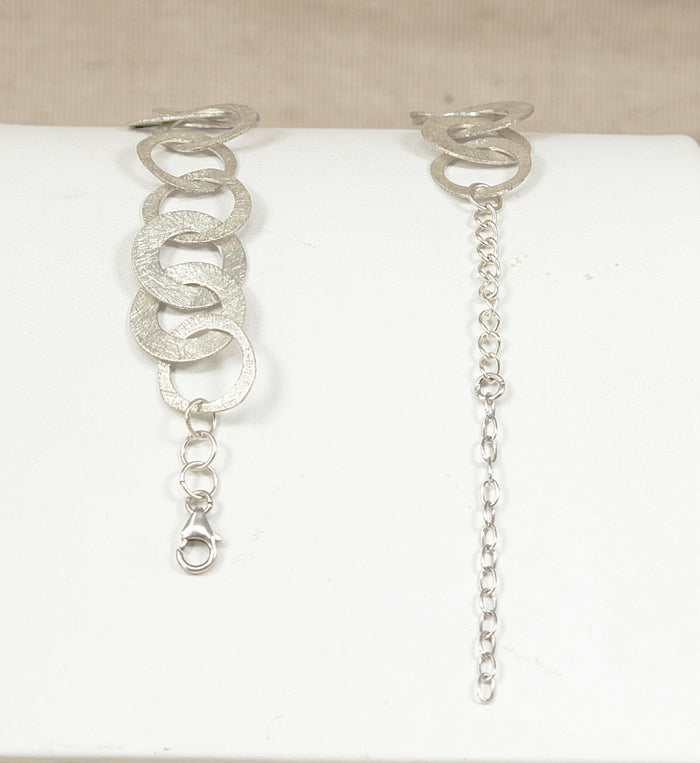 Stylish Designer Sterling Silver Necklace – 1960s Inspired Design