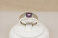 Stylish Kit Heath Sterling Silver & Amethyst Geometric Ring