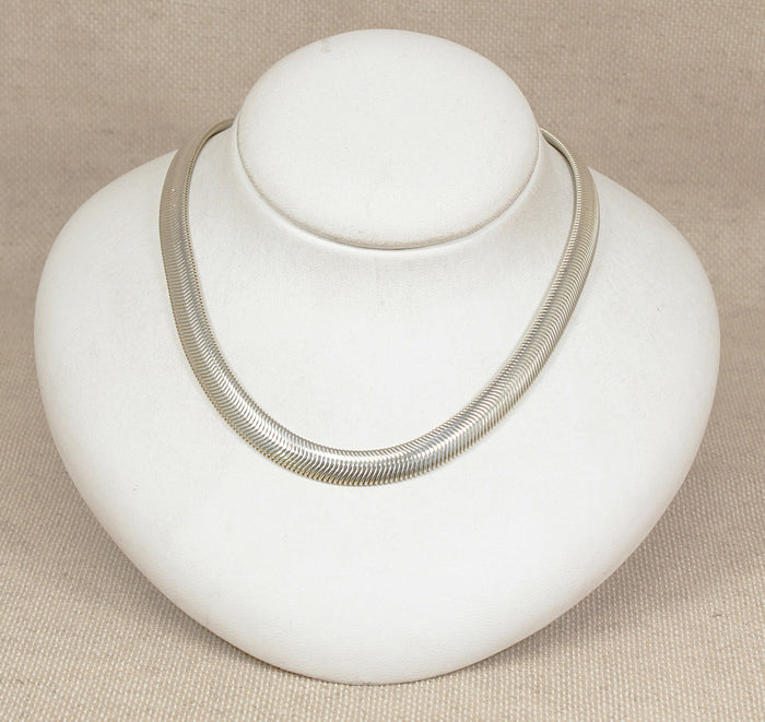 Stylish Silver Snake Design Necklace Chain – Birmingham Hallmarked