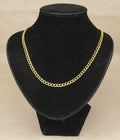 Stylish Sterling Silver & 9ct Bonded Gold Flat Curb Chain