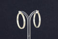 Stylish Sterling Silver Large Hoop Earrings