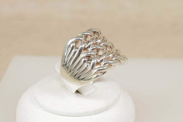 Substantial Vintage Silver Keeper Ring – Sheffield 1998
