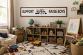 Support Wildlife Raise Boys Sign | 8x44 Farmhouse Wood Sign | Boys Room Wall Decor | Rustic Nursery Sign | Family Wall Art