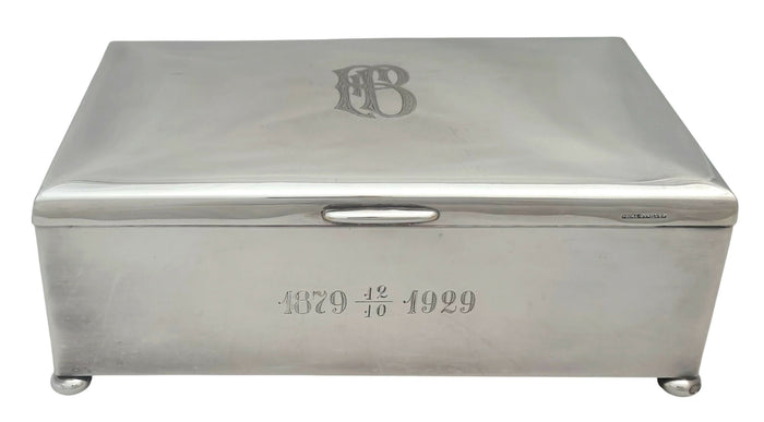 Swedish Silver Plated Cigar Box, circa 1929.
