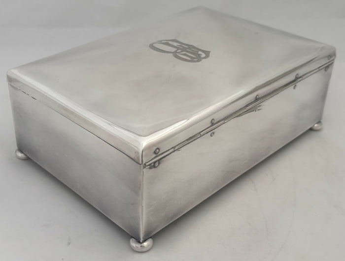 Swedish Silver Plated Cigar Box, circa 1929.