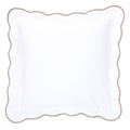 Taupe Pique Scallop Shams