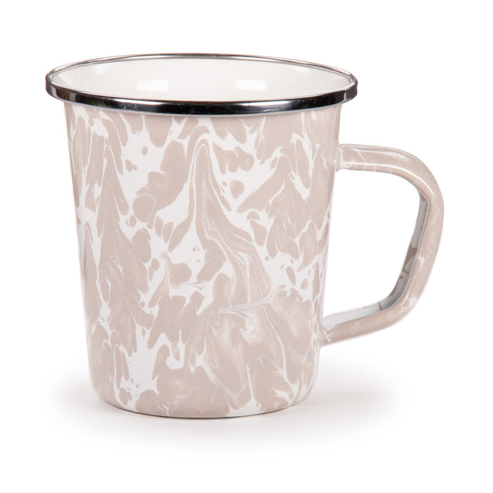 Taupe Spatter Enamelware