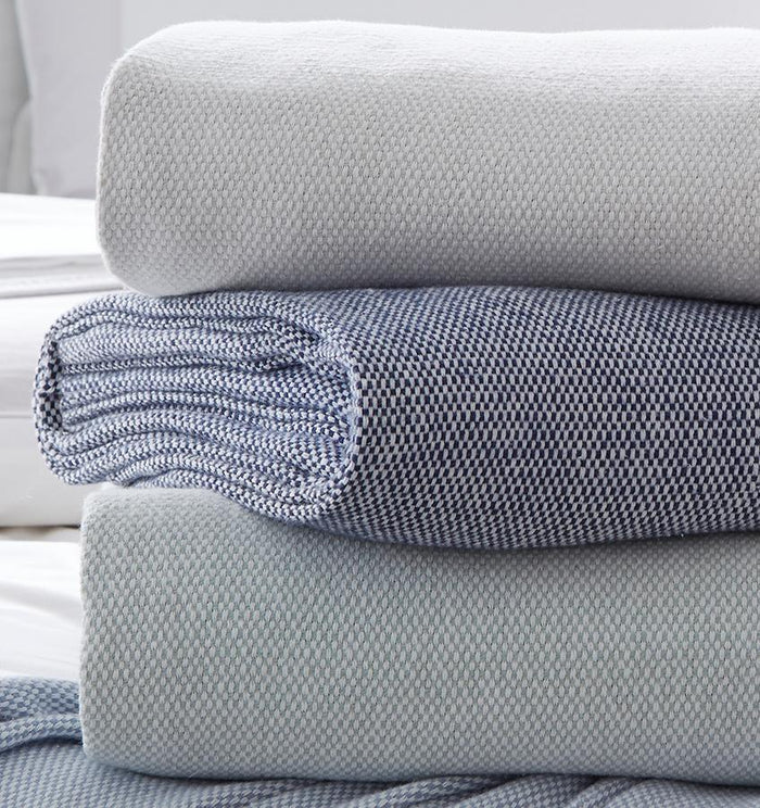 Sferra - Terzo Bed Ends shown on Bed at Fig Linens and Home