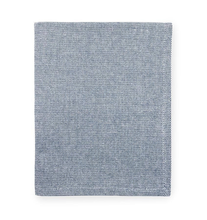 Sferra Terzo Bed End in Navy Blue at Fig Linens and Home