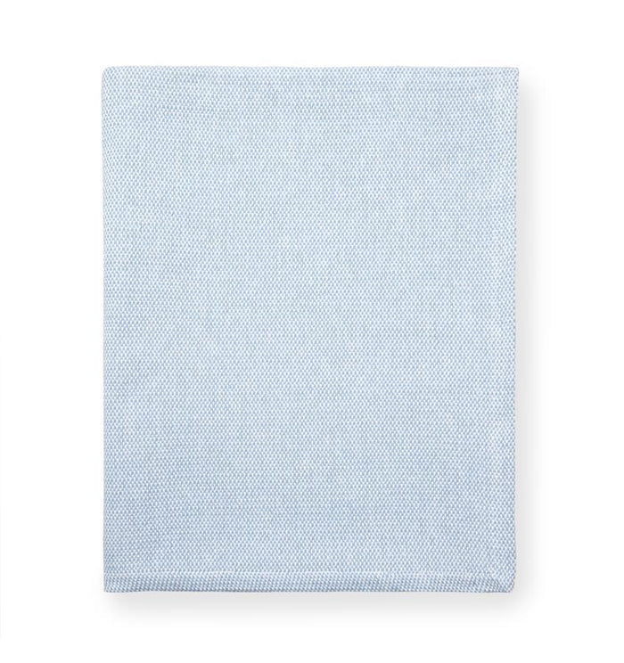 Sferra Terzo Bed End in Ocean Blue at Fig Linens and Home