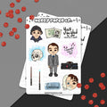 The Betraying Wizard - Hand Drawn Character Vinyl Sticker Sheet - AS001