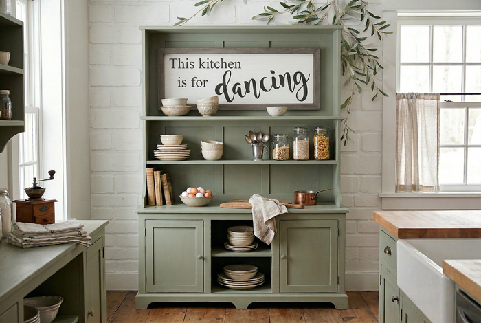 This Kitchen is for Dancing Wood Sign | Farmhouse Wall Decor for Kitchen and Dining Room