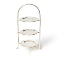 Three-Tiered Silver Serving Stand