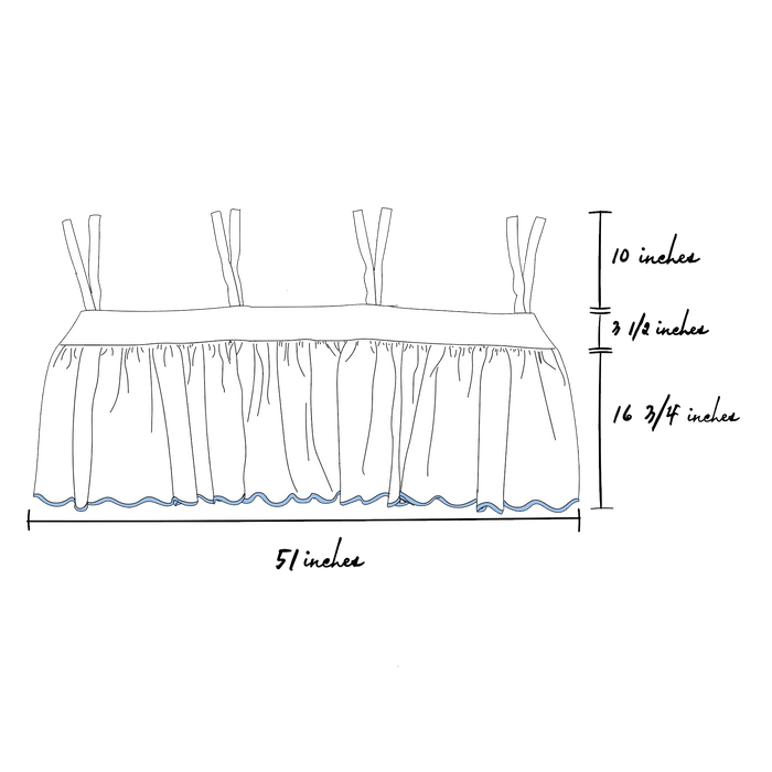 Thyme Pique Crib Skirt