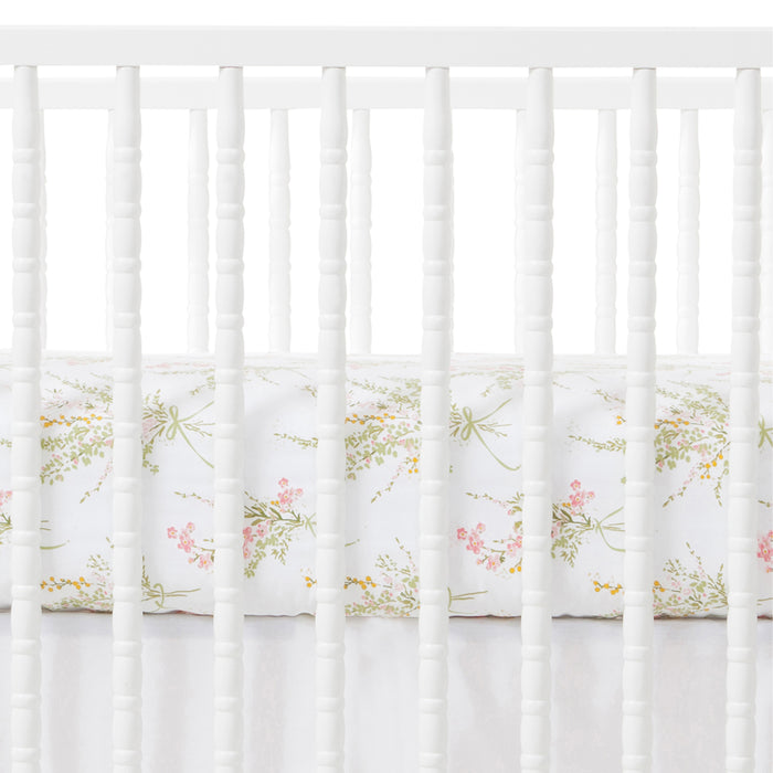 Truvy Pink Crib Sheet