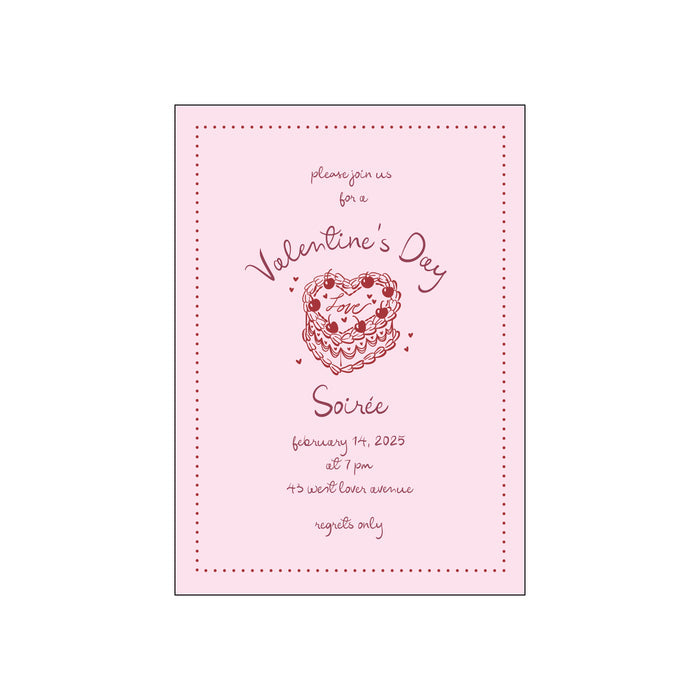 vday cake | invitation